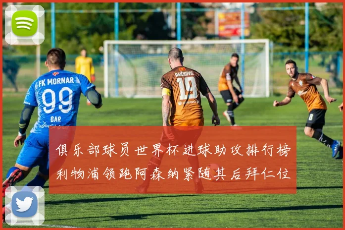俱乐部球员世界杯进球助攻排行榜利物浦领跑阿森纳紧随其后拜仁位列第三